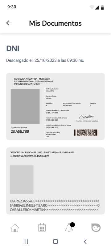 Mid-fi: My Documents