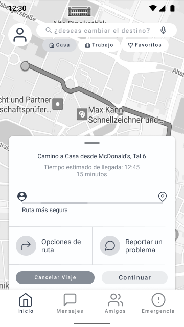 Mid-fi: route options