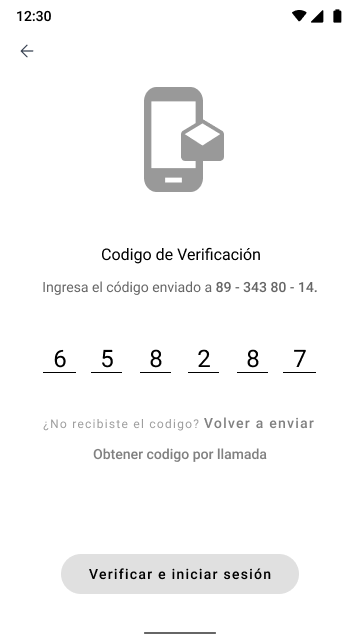 Mid-fi: login screen